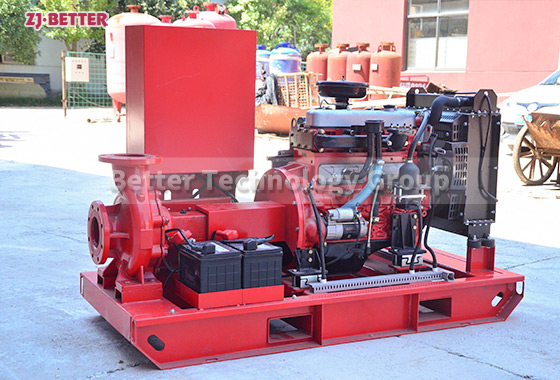 Diesel Engine Driven End Suction Fire Pump Set