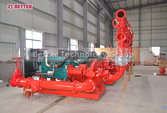 Responsive 2000GPM Diesel Split Case Firefighting Pump