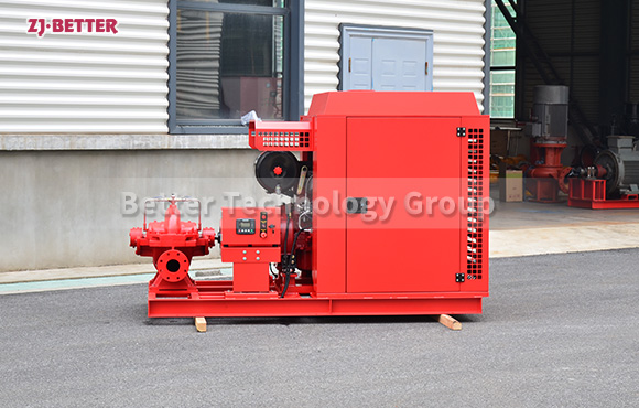 What are the safety considerations when using outdoor fire pumps?