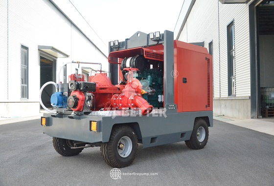 High-Performance Mobile Firefighting Pump for Large-Scale Temporary Water Supply