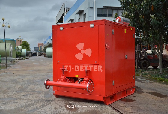 Fully Enclosed Diesel Fire Pump System for Continuous Water Supply in High-Risk Areas