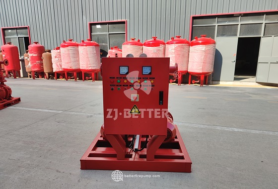 Electric Motor Fire Pump Set with Control Panel for Indoor Fire Protection Systems