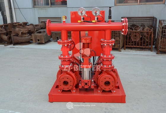 Electric Motor Fire Pump Set with Control Panel for Indoor Fire Protection Systems