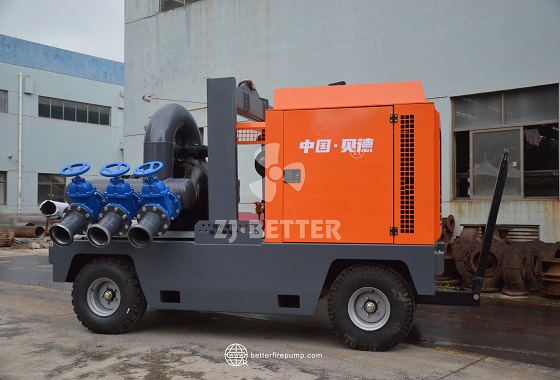 Mobile Diesel Engine Pump Unit for Emergency Drainage and Flood Control