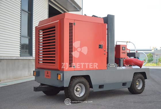 High-Performance Mobile Firefighting Pump for Large-Scale Temporary Water Supply