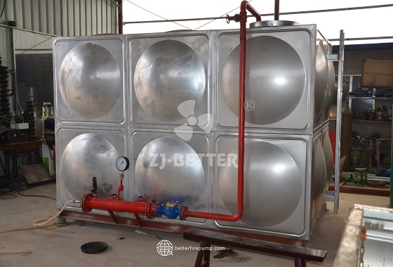 Integrated Stainless Steel Fire Water Tank System for Efficient Emergency Supply