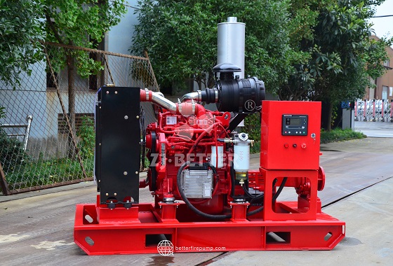 High Efficiency Diesel Fire Pump Unit with Smart Control Panel for Long-Term Operation