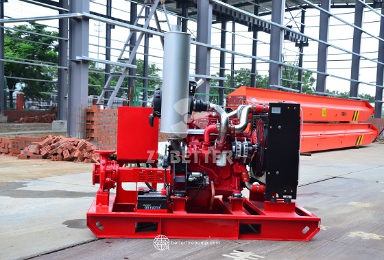 High Efficiency Diesel Fire Pump Unit with Smart Control Panel for Long-Term Operation