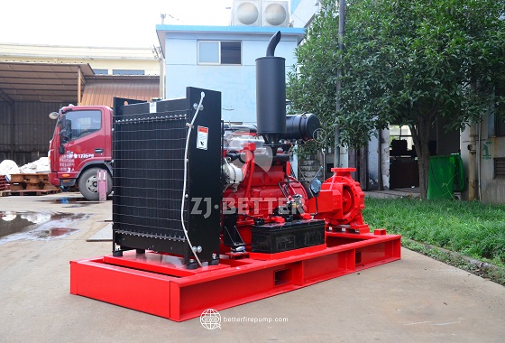 Heavy-Duty End Suction Fire Pump Set for Municipal and Commercial Applications