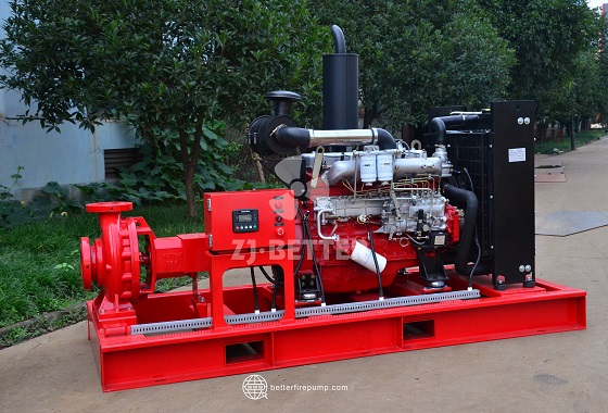 Heavy-Duty End Suction Fire Pump Set for Municipal and Commercial Applications