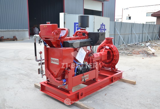 Single-Stage Horizontal Centrifugal Diesel Fire Pump Complying with UL/FM Standards