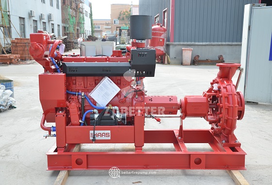 Single-Stage Horizontal Centrifugal Diesel Fire Pump Complying with UL/FM Standards