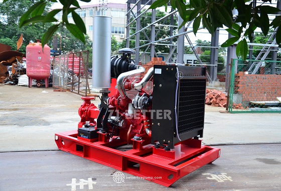 Engine-Powered Fire Pump System for Oil Fields, Warehouses, and Logistics Parks