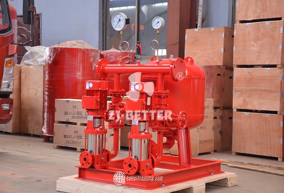 High-Efficiency Dual Pump Control System for a Safe and Energy-Saving Fire Protection Solution