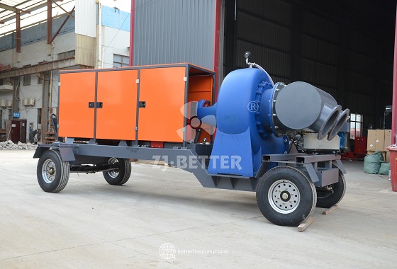 Large Mobile Pump Trailer Solution: Dual Protection for Engineering Drainage and Fire Water Supply