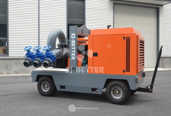 Long-Distance Water Transfer Mobile Diesel Pump Vehicle for Water-Scarce Firefighting