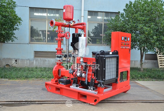 Integrated Diesel Fire Pump Unit for Reliable Water Supply in Large Facilities