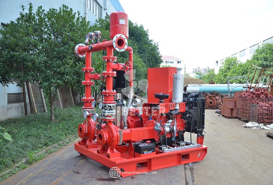 Integrated Diesel Fire Pump Unit for Reliable Water Supply in Large Facilities