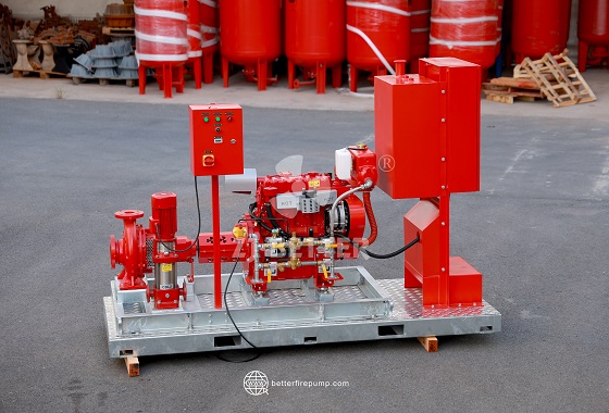 Low Power Diesel Fire Pump Unit for Temporary and Decentralized Projects