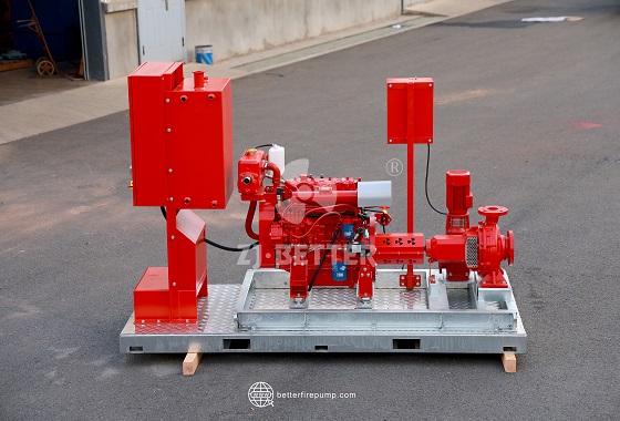 Low Power Diesel Fire Pump Unit for Temporary and Decentralized Projects