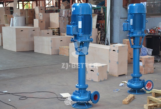 High Head Vertical Fire Pump for Direct Suction from Fire Water Tanks