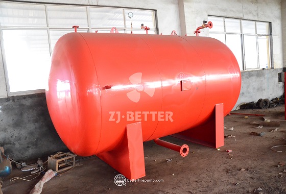 Large Pressure Storage Tank Solution for Fire Pressure Systems