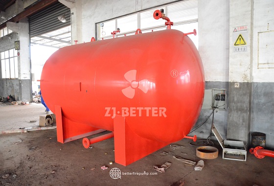 Large Pressure Storage Tank Solution for Fire Pressure Systems