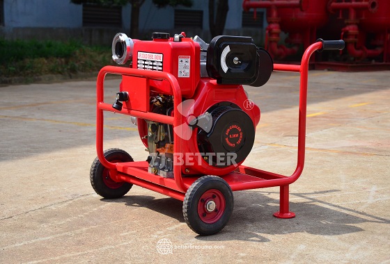 Wheeled Fire Pump Unit with High Mobility for Fast Deployment