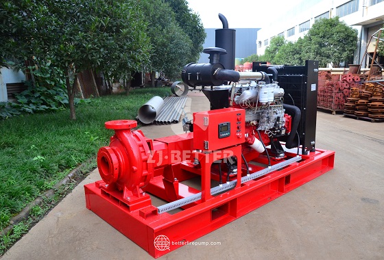 Diesel Fire Pump Unit with Efficient Cooling System for Long-Time Stable Operation