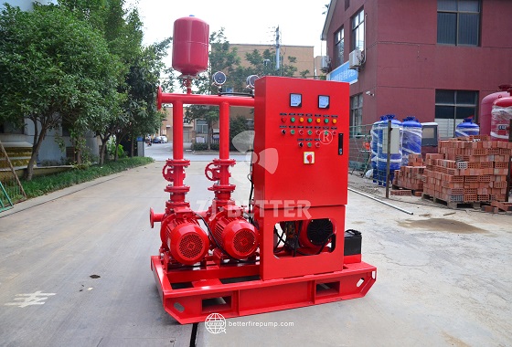 Dual Pump Redundant Fire Pump Unit for Continuous Water Supply Safety