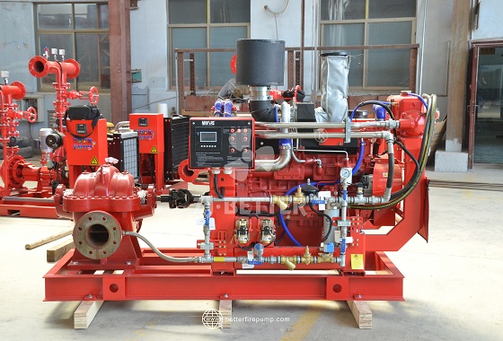 High Flow High Pressure Diesel Fire Pump System for Large Scale Fire Protection Projects