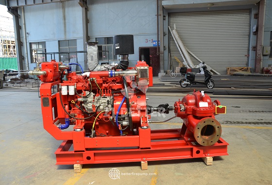 High Flow High Pressure Diesel Fire Pump System for Large Scale Fire Protection Projects