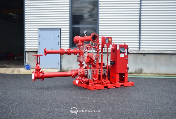 Pre-Assembled Fire Pump Package with Piping for Easy Installation