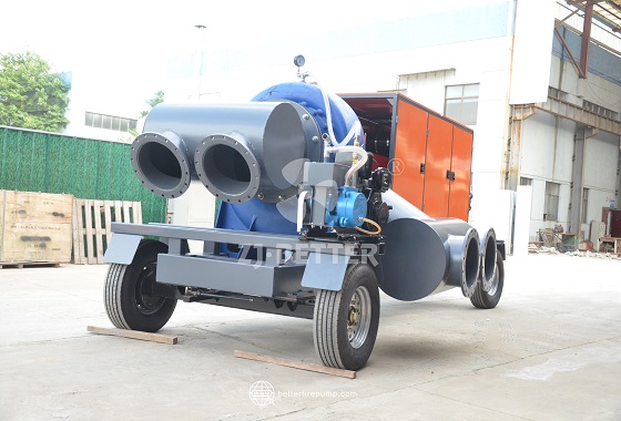 Multi-Outlet Large-Diameter Trailer Fire Pump for Continuous High-Flow Operation