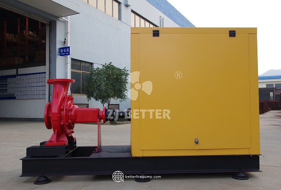 Weatherproof Enclosed Diesel Fire Pump Set for Municipal and Industrial Firefighting