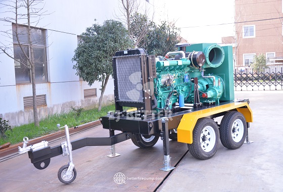 Stabilized Support Trailer Fire Pump for Enhanced On-Site Safety