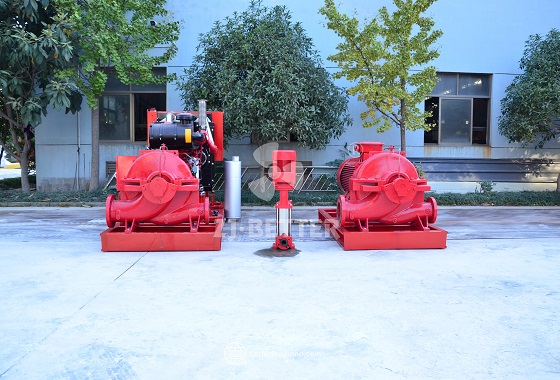 Split Case Centrifugal Fire Pump Package with Jockey Pump Control