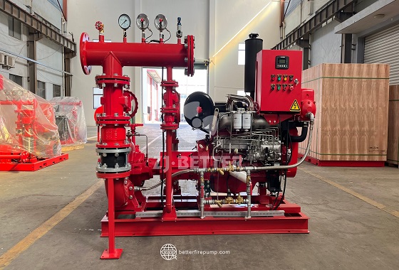 Heavy Duty Diesel Engine Fire Pump Units for Large Fire Pump Room Projects