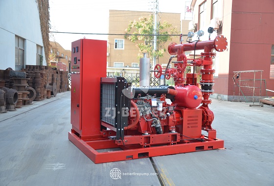 High-Performance Split Case Fire Pump System with Diesel Engine