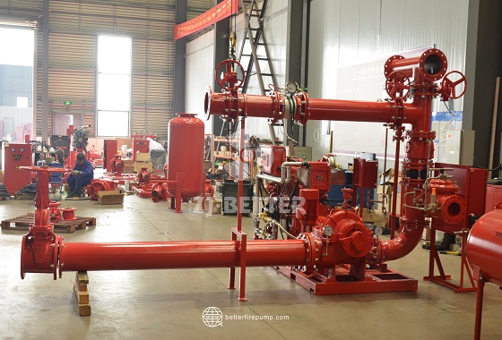 Automatic Fire Pump Skid Unit for Large-Scale Fire Protection Networks