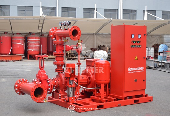 Integrated Vertical Inline Fire Pump and Pressure Stabilization System for Industrial Facilities