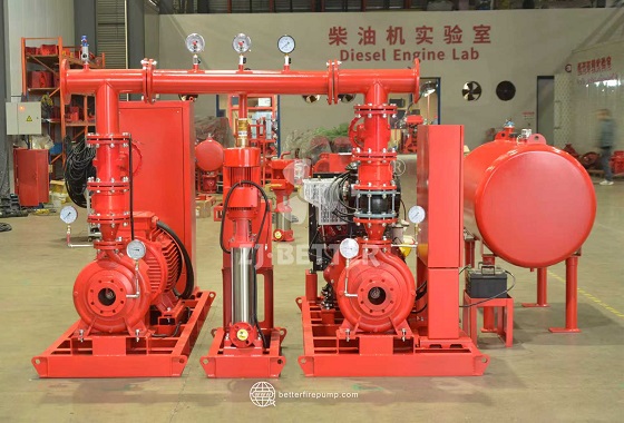 Dual Power Emergency Fire Pump System for Power Failure Conditions