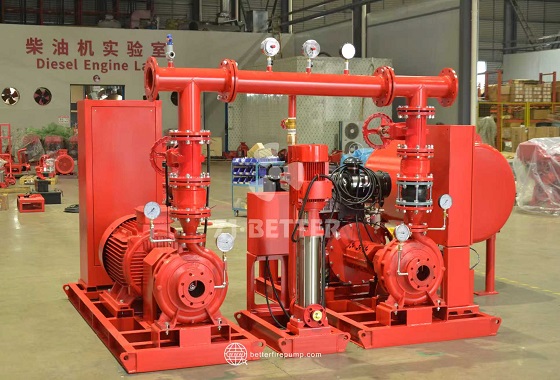 Dual Power Emergency Fire Pump System for Power Failure Conditions