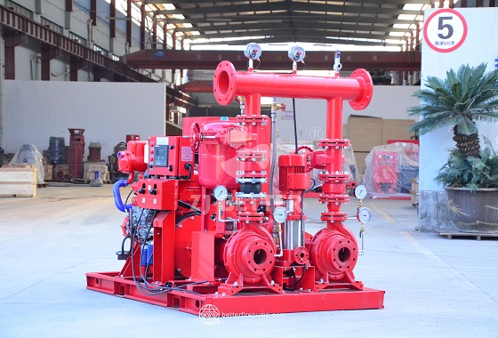 Diesel Fire Pump System with Control Panel and Filtration Unit