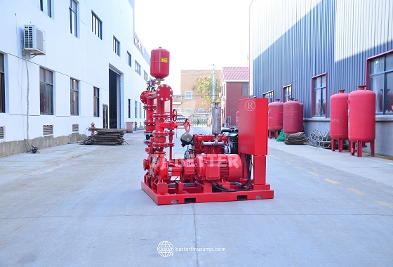High Head Diesel Fire Pump Units for Long Distance Fire Water Supply