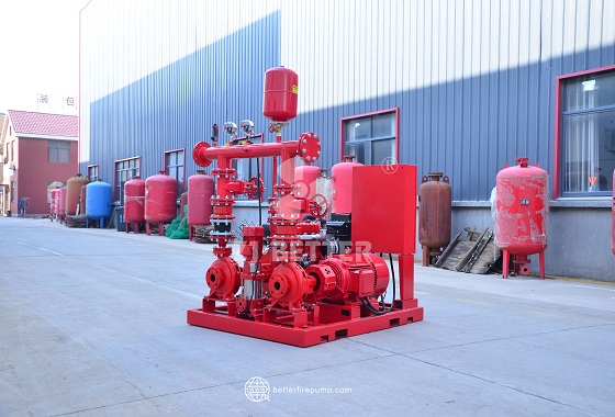 High Head Diesel Fire Pump Units for Long Distance Fire Water Supply