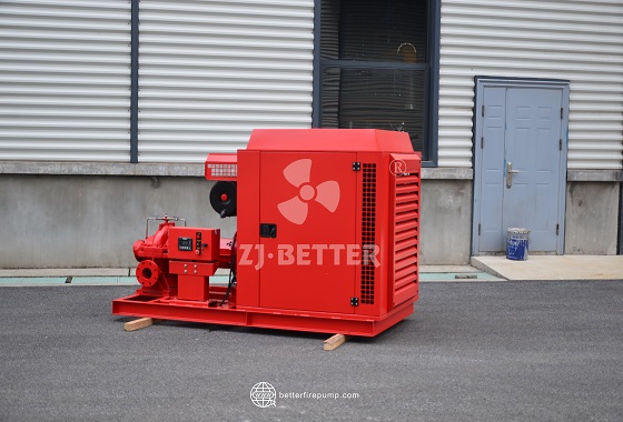 Protected Diesel Fire Pump Equipment with Noise Reduction and Environmental Adaptability