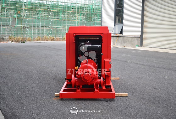 Protected Diesel Fire Pump Equipment with Noise Reduction and Environmental Adaptability