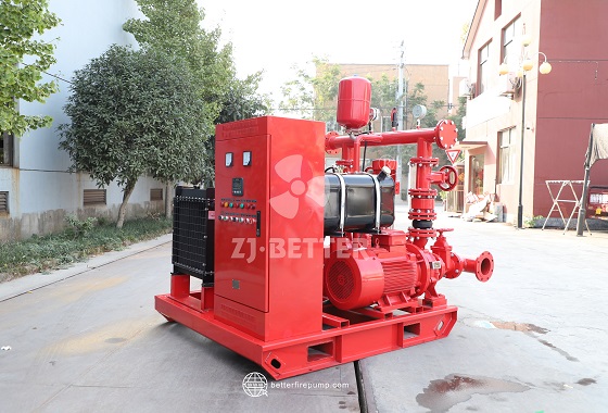 Skid Mounted Fire Pump System for Temporary Supply