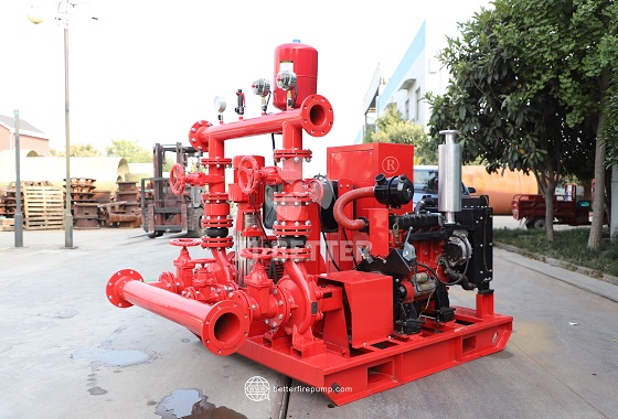 Skid Mounted Fire Pump System for Temporary Supply